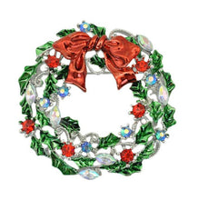 Load image into Gallery viewer, Christmas Wreath Brooch Gifts