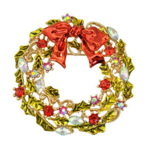 Load image into Gallery viewer, Christmas Wreath Brooch Gifts