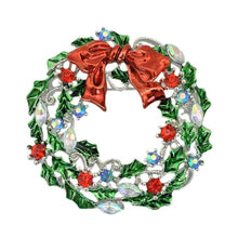 Load image into Gallery viewer, Christmas Wreath Brooch Brooch Popular Jewelry