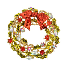 Load image into Gallery viewer, Christmas Wreath Brooch Brooch Popular Jewelry